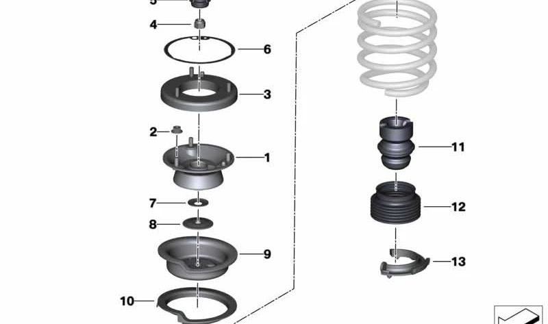 Lavadora de vedação OEM 31306772226 para BMW E81, E82, E87, E88, E90, E91, E92, E93, E60, E61, E84. BMW original.