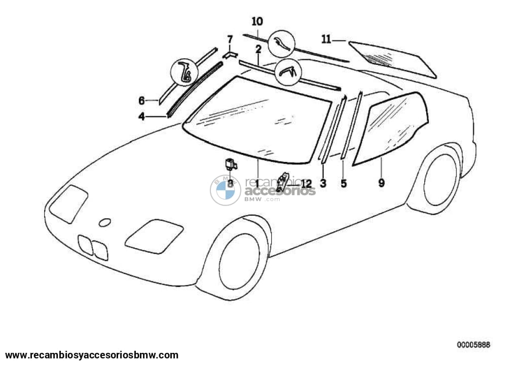 Amortiguador De Goma D = 11.1 Para Bmw E81 E87 E36 E46 E39 E60 E61 F10 F11 F18 E63 E64 F06 E38 E65