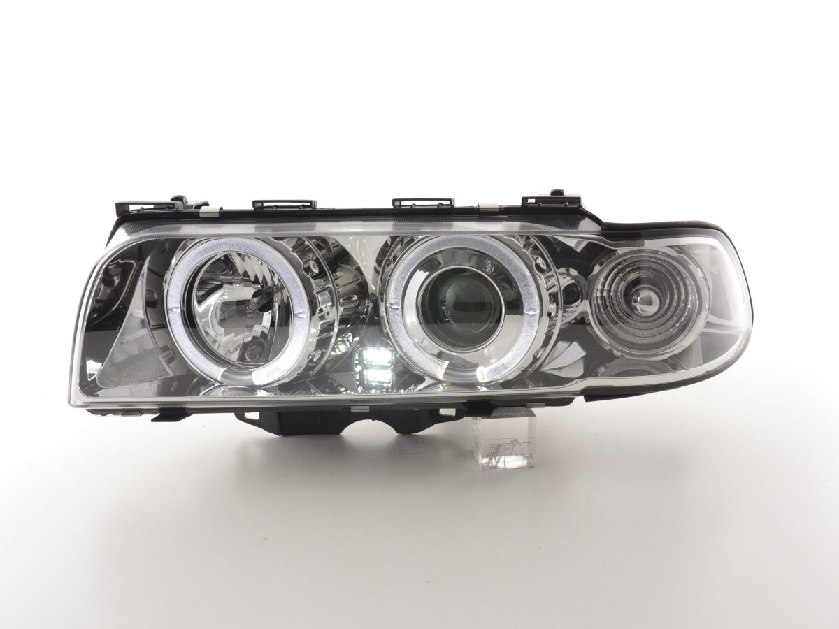 Faros delanteros delanteros BMW Serie 7 E38 95-98 cromados para volante a la derecha