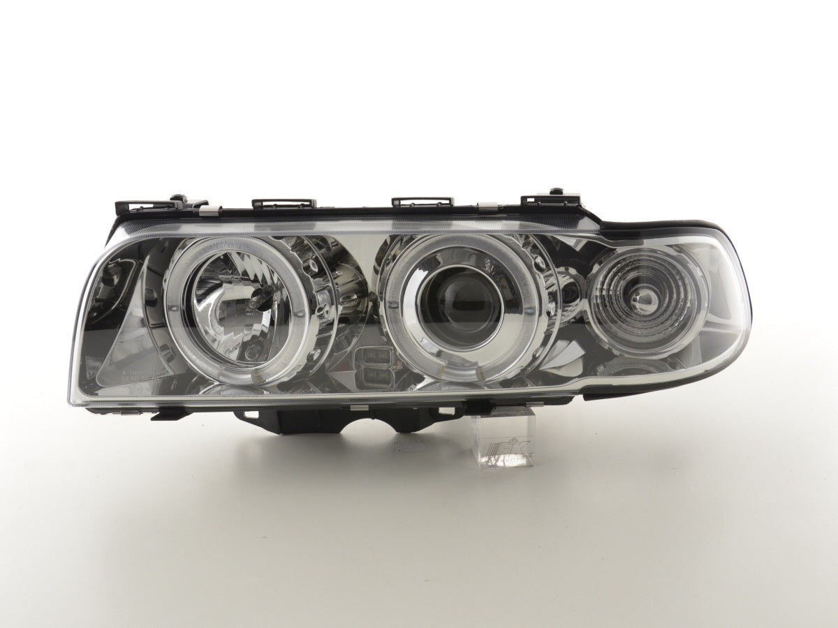 Faros delanteros delanteros BMW Serie 7 E38 95-98 cromados para volante a la derecha