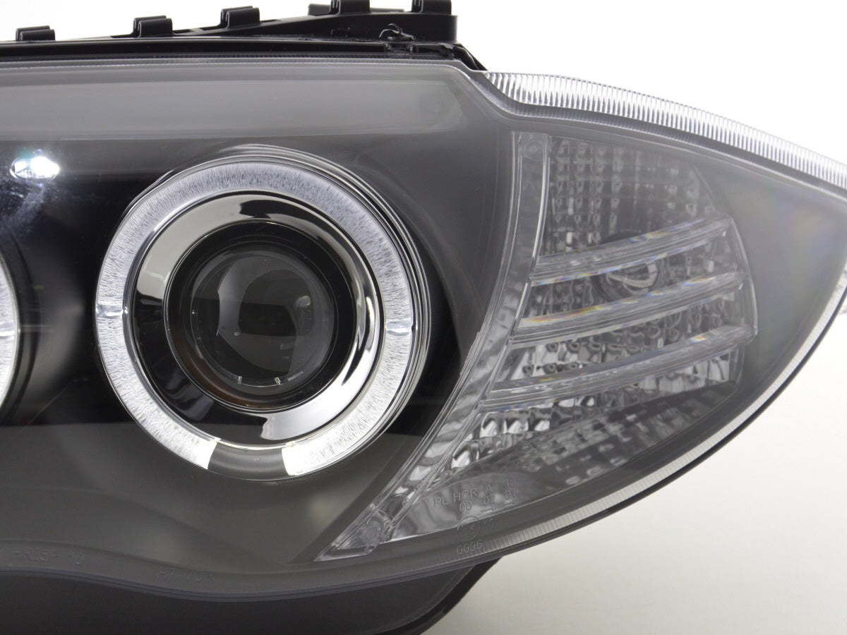 Front Headlights BMW 1 Series E87 / E81 04-11 Black