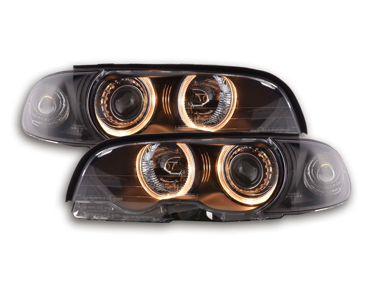 Faro Ojo De Angel Bmw Serie 3 Coupé E46 98-01 Negro Lights > Headlights