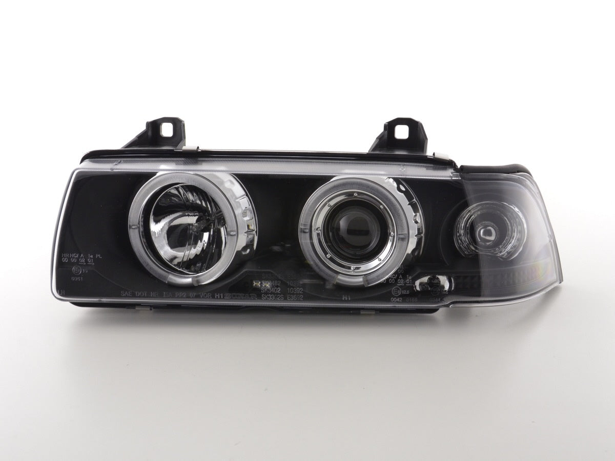 Faros delanteros delanteros BMW Serie 3 Berlina E36 92-98 negro