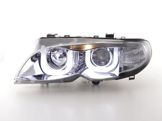 Faros Angel Eyes BMW Serie 3 E46 Berlina / Touring 02-05 cromados