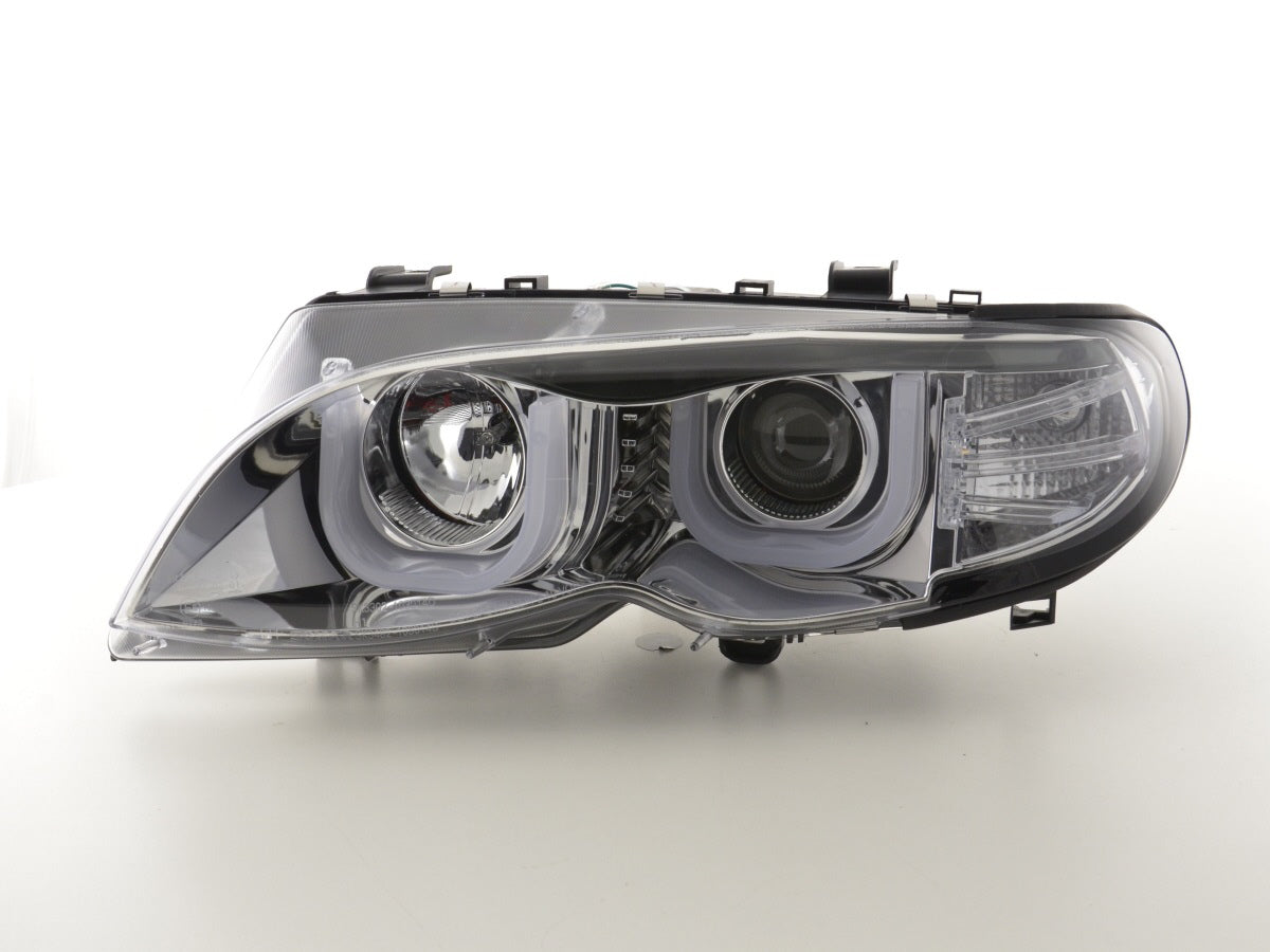 Faros Angel Eyes BMW Serie 3 E46 Berlina / Touring 02-05 cromados