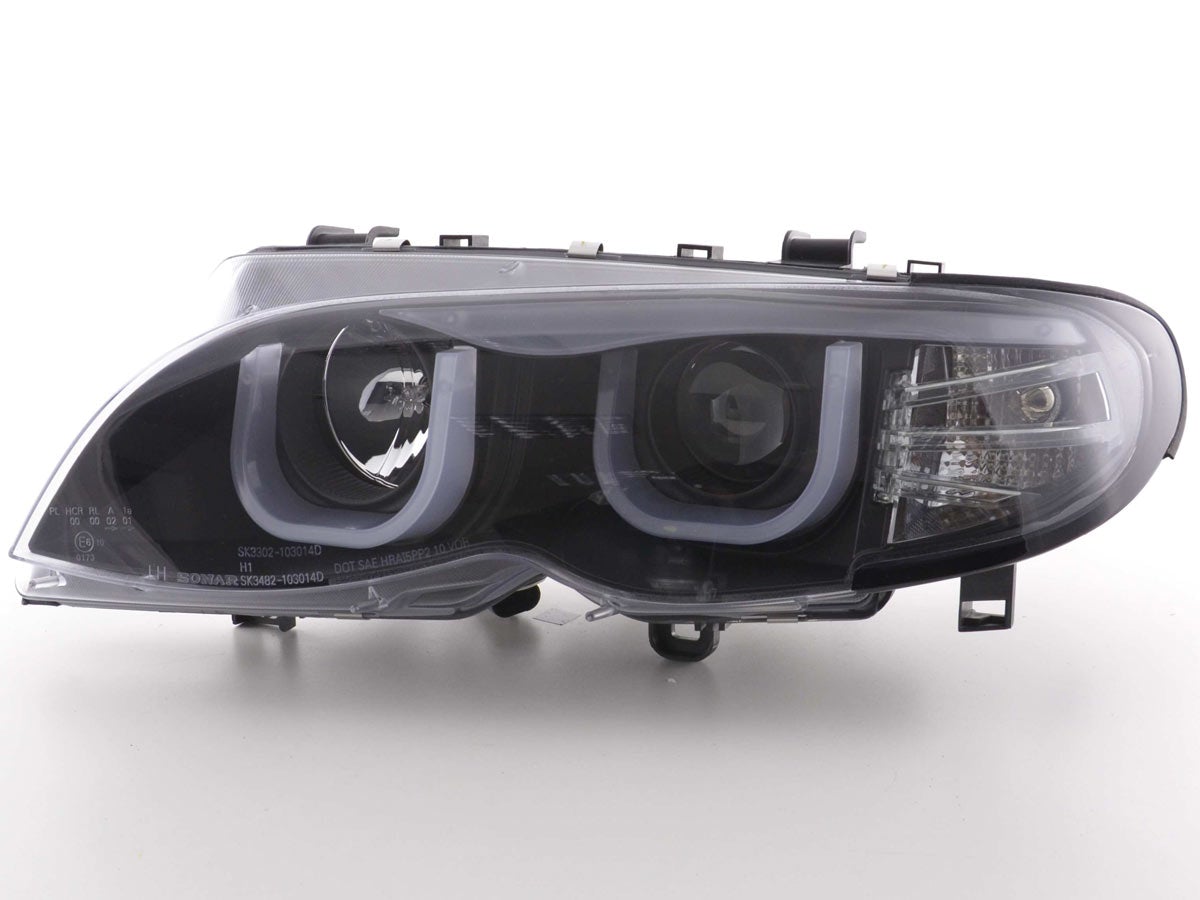 Faros De Ojo Ángel Bmw Serie 3 E46 Limo / Touring 02-05 Negro Lights > Headlights