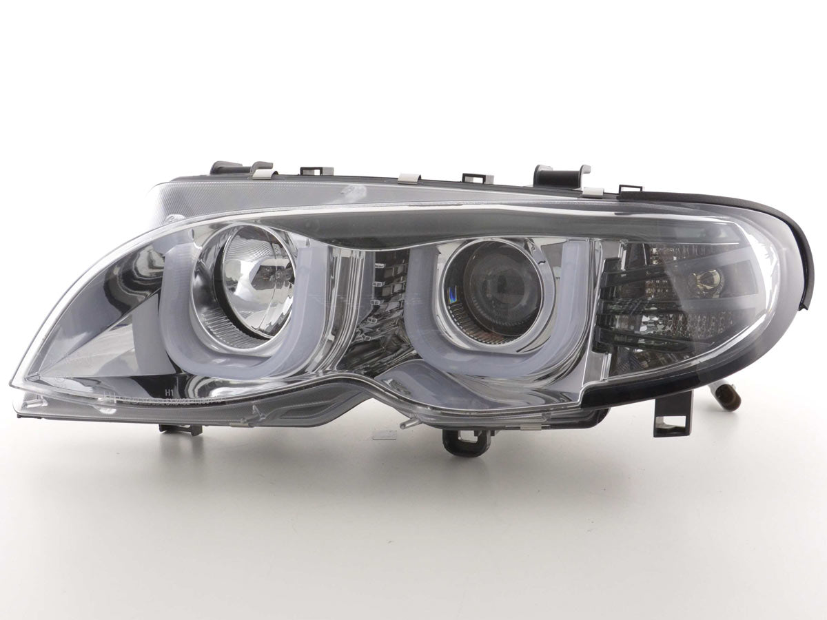 Angel Eyes Headlights BMW 3 Series E46 Sedan / Touring 02-05 Chrome