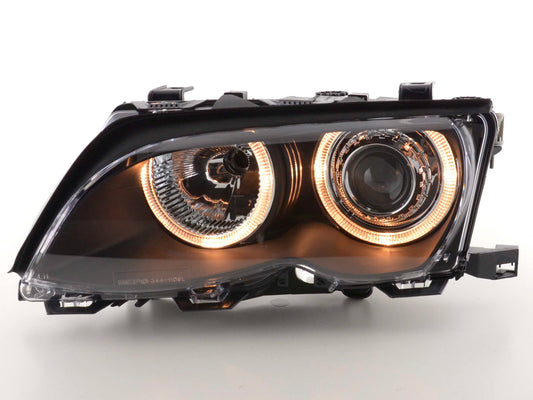 Faros de ojo de ángel BMW Serie 3 Berlina E46 01-03 negro