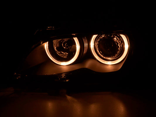 Faros de ojo de ángel BMW Serie 3 Berlina E46 01-03 negro