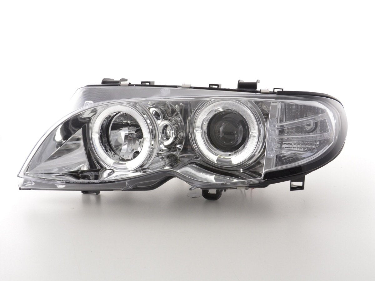 Juego De Faros Bmw 3-Series E46 Limo / Touring 02-05 Cromado Para Volante A La Derecha Lights >