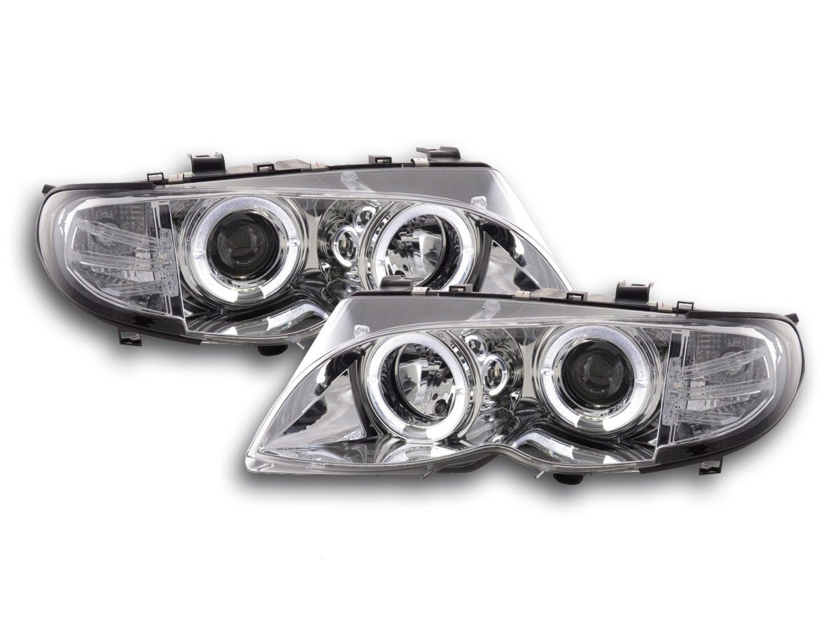 Juego De Faros Delanteros Bmw 3-Series E46 Limo / Touring 02-05 Cromado Lights > Headlights