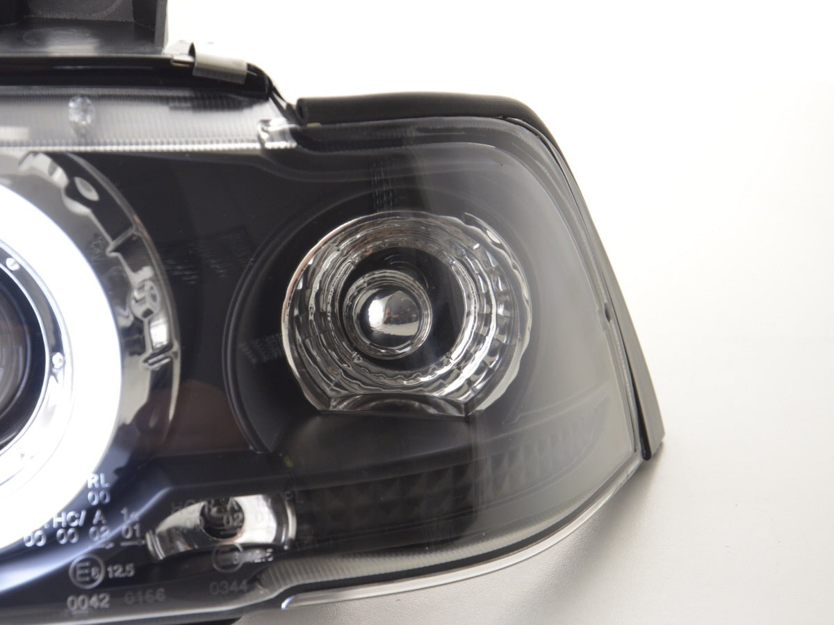 Faros delanteros Angel Eyes CCFL BMW Serie 3 E36 Coupé/Cabrio 92-98 negro