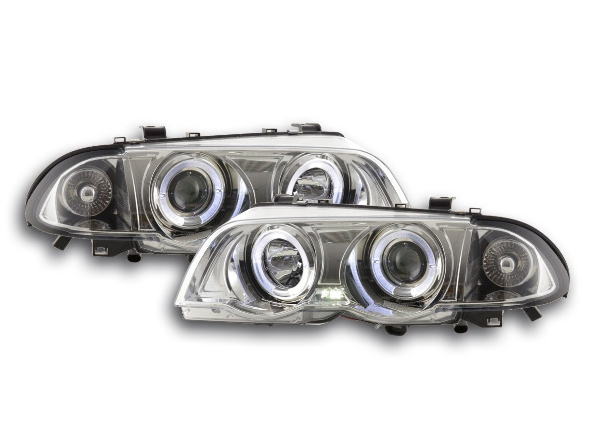 Juego De Faros Bmw 3Er Limo Tipo E46 98-01 Cromado Lights > Headlights