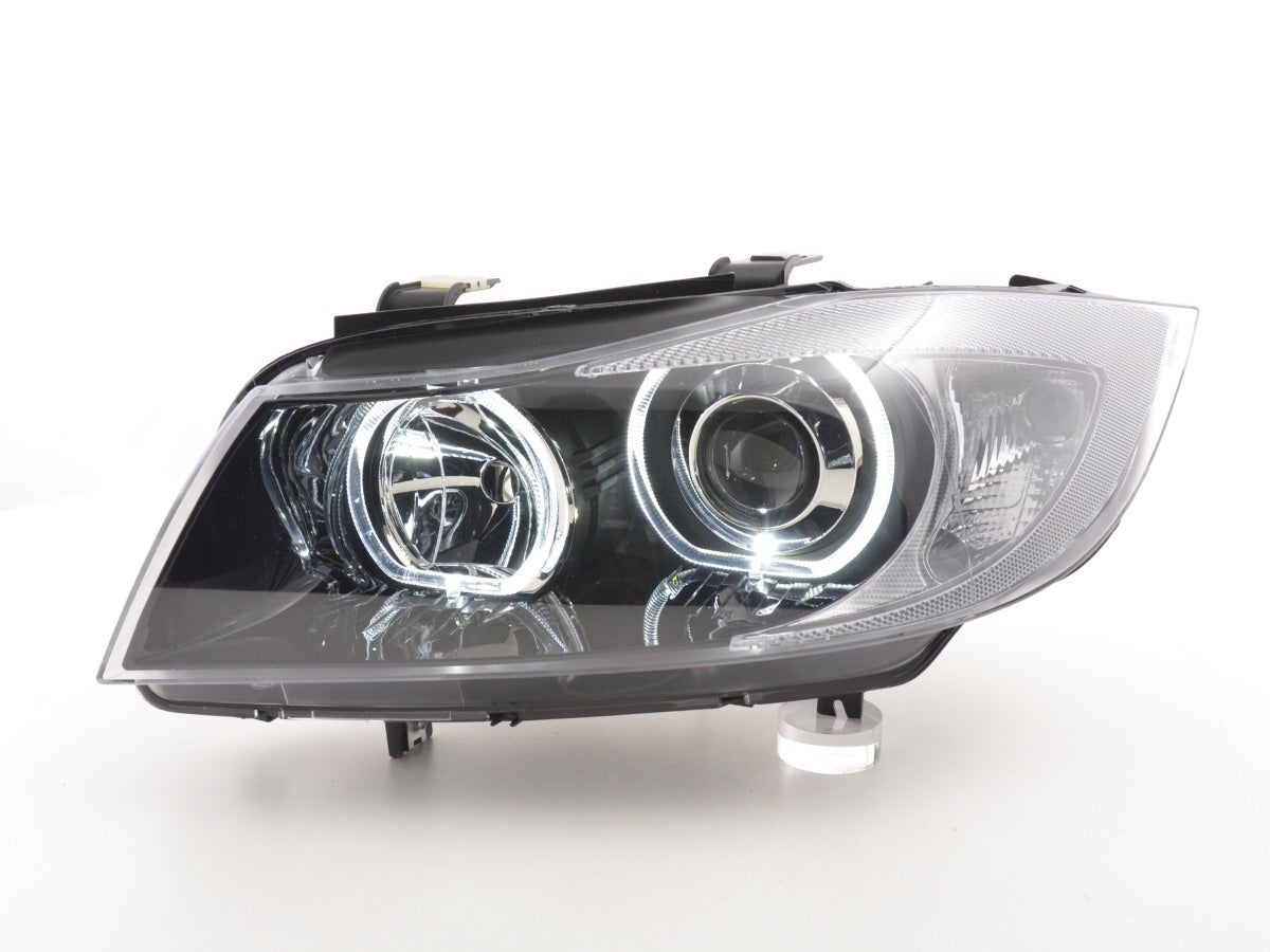 Faros Delanteros Con Ojos De Ángel Led Bmw Serie 3 E90 / E91 2005-2011 Negro Lights > Headlights