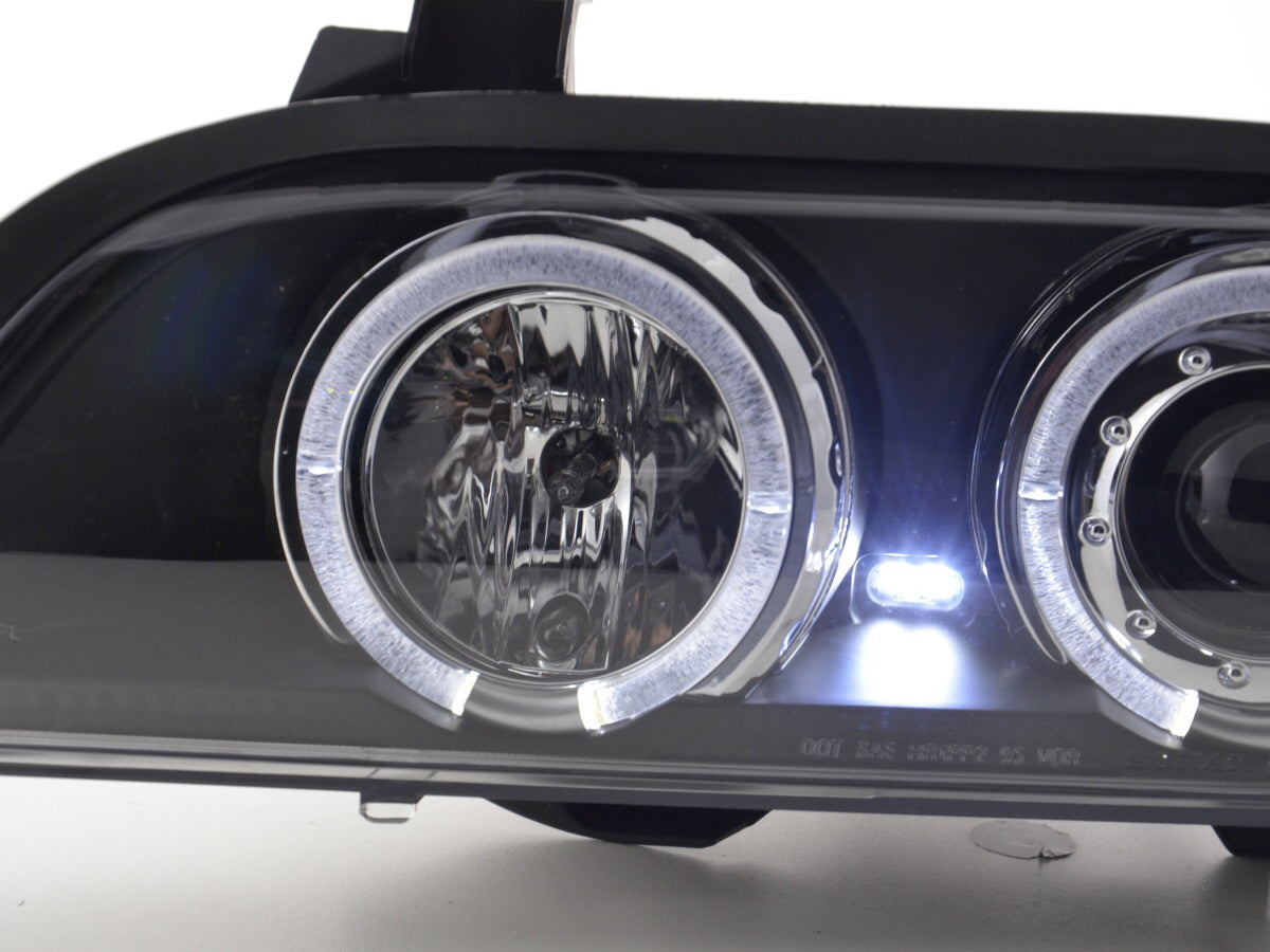 Faros delanteros delanteros BMW Serie 5 E39 95-00 negro