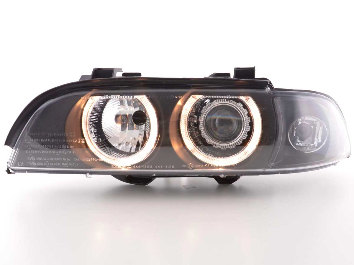 Faros Delanteros Xenon Ojos De Angel Bmw Serie 5 E39 95-00 Negro Lights > Headlights