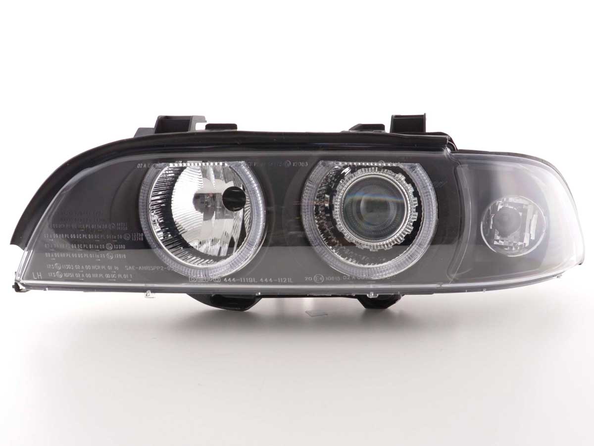 Faros Delanteros Xenon Ojos De Angel Bmw Serie 5 E39 95-00 Negro Lights > Headlights