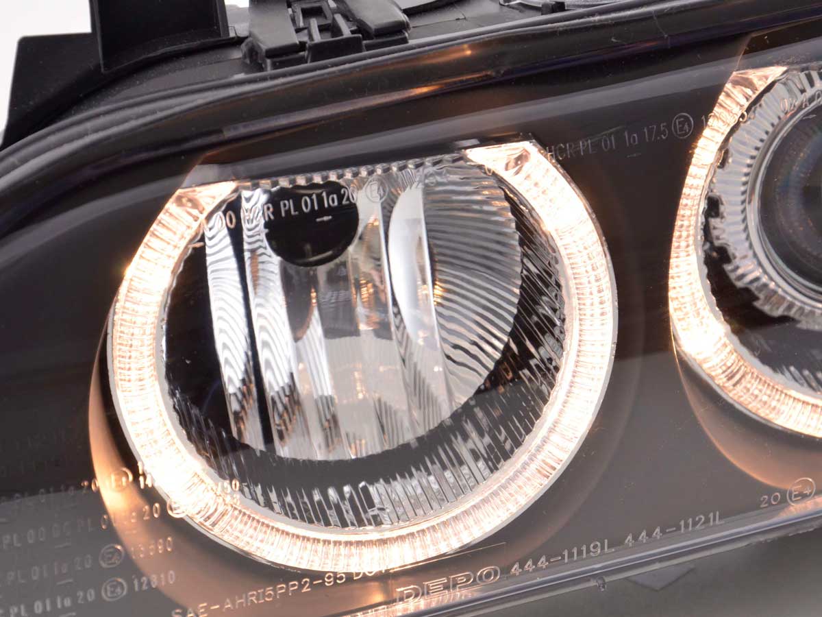 Faros Delanteros Xenon Ojos De Angel Bmw Serie 5 E39 95-00 Negro Lights > Headlights