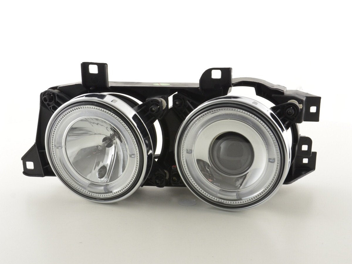 Juego De Faros Delanteros Bmw Serie 5 Tipo E34 88-94 Cromado Lights > Headlights