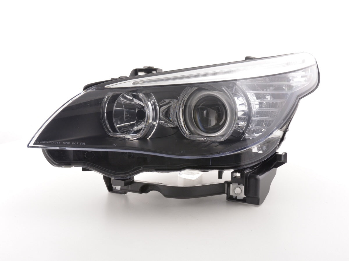 Faros Delanteros Con Ojos De Ángel Led Bmw Serie 5 E60 / E61 2003-2006 Negro Lights > Headlights