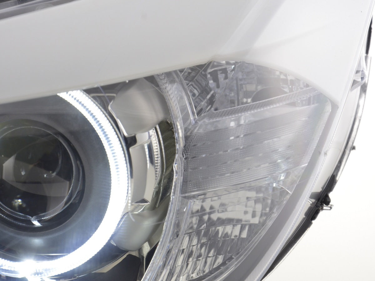 Faros Angel Eyes Led Bmw X1 E84 09-12 Negro Lights > Headlights