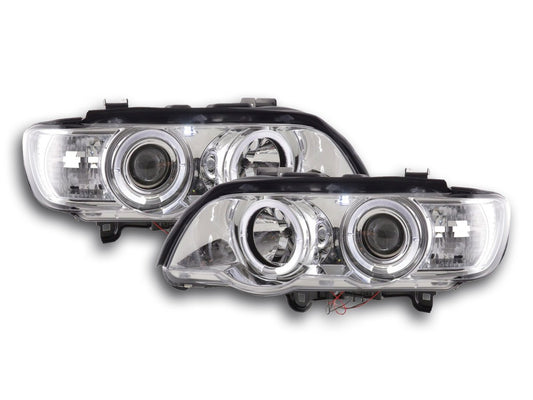 Juego De Faros Bmw X5 E53 98-02 Cromado Lights > Headlights