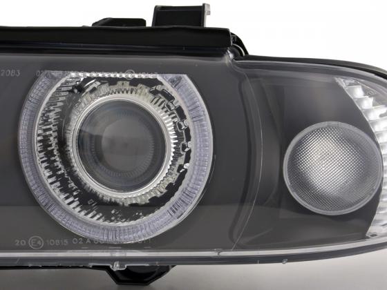 Faros Xenon Angel Eyes Bmw Serie 5 E39 95-00 Negro Lights > Headlights