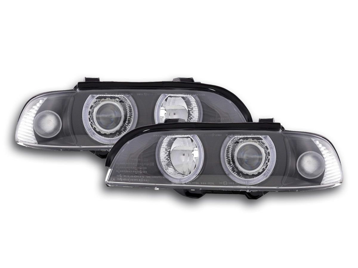 Faros Xenon Angel Eyes Bmw Serie 5 E39 95-00 Negro Lights > Headlights