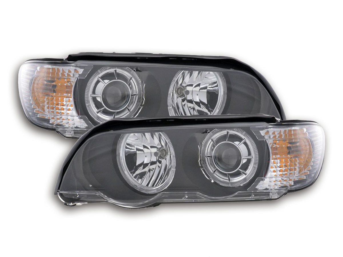 Faro Ojo De Angel Bmw X5 E53 Negro Lights > Headlights