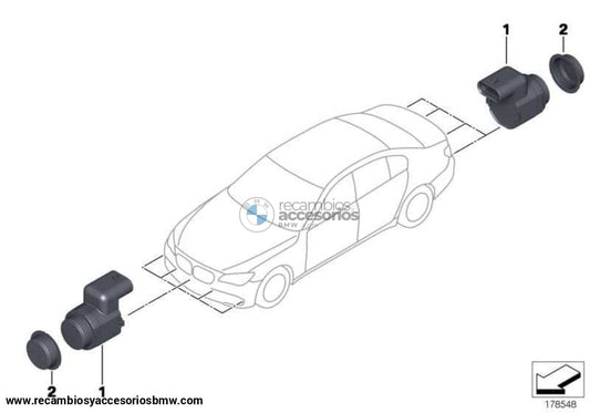 Anillo Desacoplamiento Convertidor Pdc Para Bmw E81 E82 Edrive E87 E88 F20 F21 E90 E91 E92 E93 F30