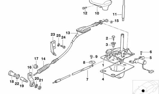 Soporte antivibraciones OEM 24511218412 para BMW E34, E32, E31. Original BMW.