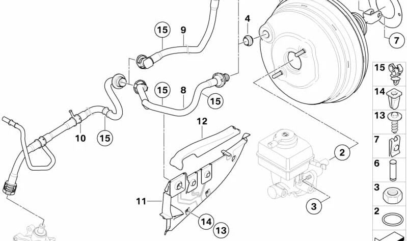 Vakuumröhre für BMW X6 E71 (OEM 11667560243). Original BMW