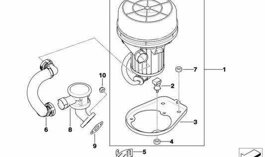 OEM -Adapterplatte 11727514954 für BMW E46, E65, E83, E85, E86. Original BMW