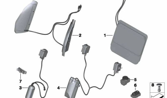 Cuscino lombare OEM 52107213761 per BMW E89. BMW originale.