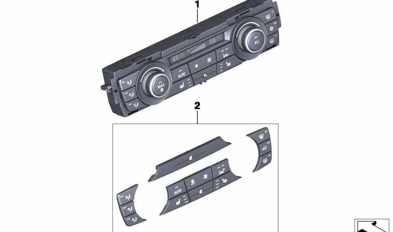 Modulo di controllo del condizionamento dell'aria automatico elevato OEM 64119312721 per BMW F25, F26. BMW originale.