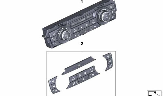 Automatic air conditioning control module High OEM 64119312721 for BMW F25, F26. Original BMW.