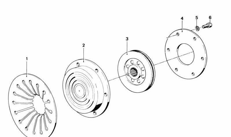 OEM 21211237573 Spring Disc for BMW (Compatible Models: E21, E30, E12, E28, E23, E24, E32). Original BMW.