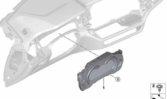 Cuadro de instrumentos original BMW OEM 62105A59648 para BMW G20, G21, G28, G30, G31, G32, G01, G08, G02. Compatible con todos los modelos mencionados.