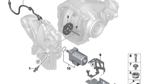 Soporte de alivio del mazo de cables OEM 33108687614 para BMW G30, G14, G15, G16, G01, G02, G05, G18, G06, G07. Original BMW.