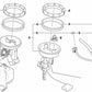 Unidad de entrega derecha bomba de combustible para BMW E46. Original BMW.