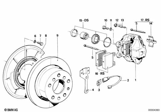 Satz Anbauteile para BMW Serie 7 E23 (OEM 34211150559). Original BMW.