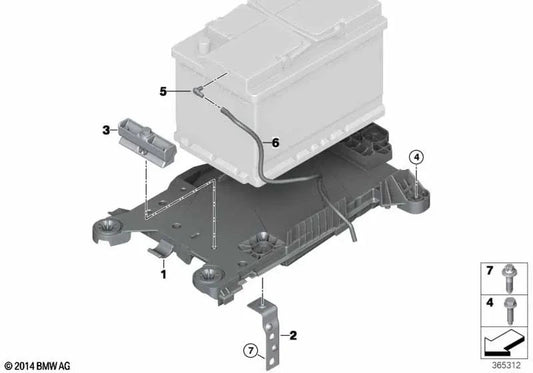 Holder for BMW F52 1 Series, F45, F46 2 Series, F48, F49 X1 and MINI F54, F55, F56, F57, F60 (OEM 61217625474). Original BMW.