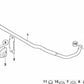 OEM -Stabilisator -Gummiunterstützung 31356761591 für BMW E60, E61. Original BMW.