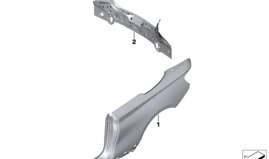 OEM Heckgehäuse 41345A54753 für BMW F22, F23, F87. Original BMW