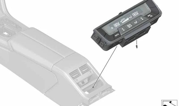 Unidad de control del clima trasera para BMW F93, G16, F95, G05, F96, G06, G07, G09 (OEM 61319462514). Original BMW