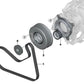 Correa poli V para BMW F20N, F21N, F22, F23, F30N, F31N, F34N, F35N (OEM 11288646475). Original BMW