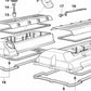 Tapa de culata izquierda OEM 11121742131 para BMW E39, E38, E31. Original BMW.