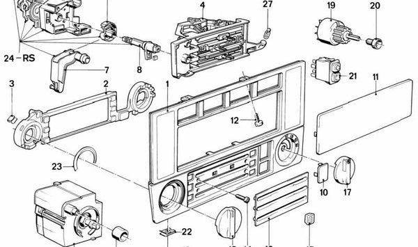 Unidad de control para BMW Serie 3 E30 (OEM 64111386822). Original BMW