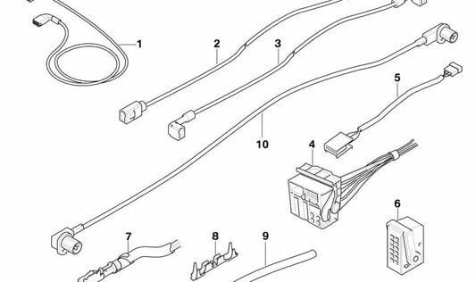 Cableado RGB para BMW X5 E70 (OEM 61119139010). Original BMW