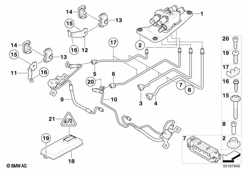 Unidad de control Dynamic Drive para BMW X5 E70, E70N, X6 E71 (OEM 37146797919). Original BMW